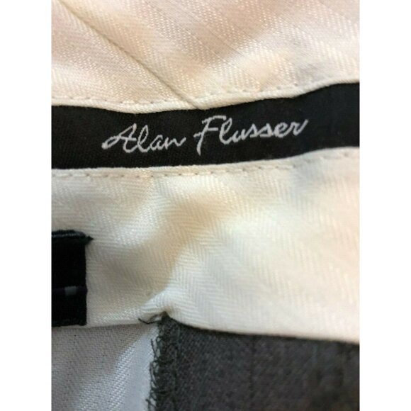 Alan Flusser Mens Pants 32/32 Brown Pleated Dress Golf‎ Slacks - Picture 5 of 5